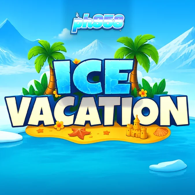Ice Vacation slot game interface na nagpapakita ng tropikal na tema at Mystery Symbols