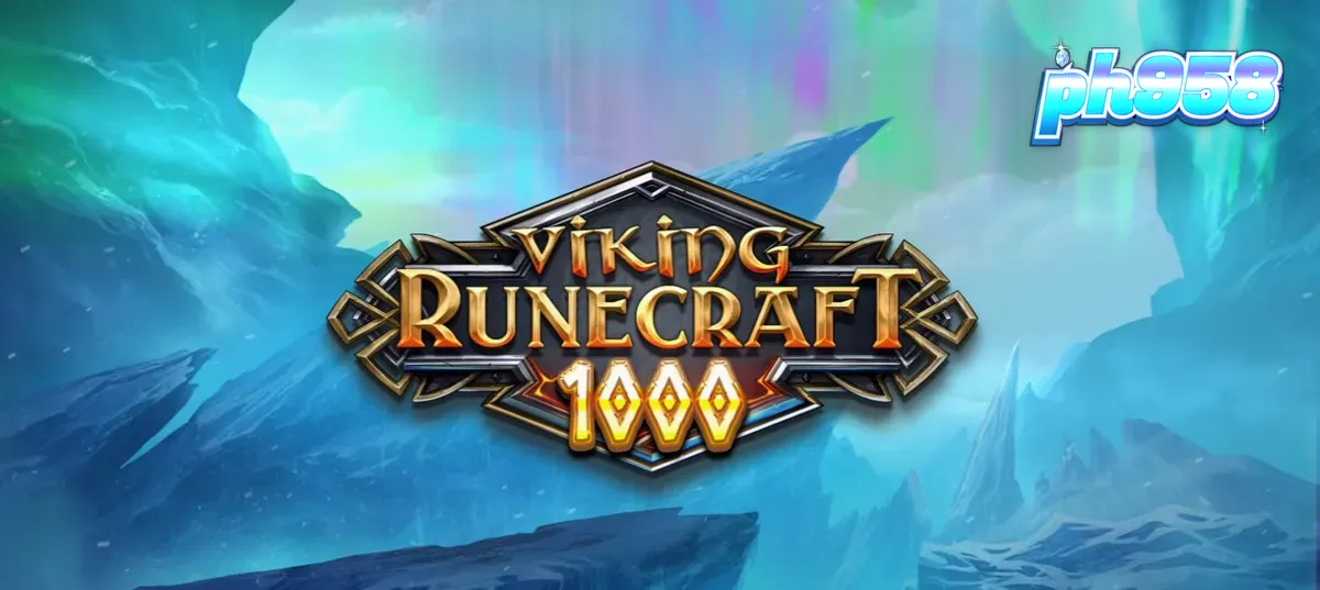 Viking Runecraft 1000 slot grid na may mga Norse symbols at kumikinang na runes.